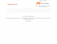 Tablet Screenshot of pedalcheck.com